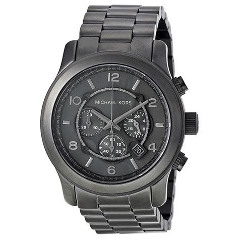 michael kors runway gunmetal chronograph mens watch mk8226|Michael Kors Men's Slim Runway Chronograph .